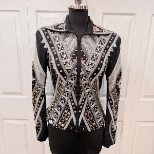 Embellished Black and Silver Jacket